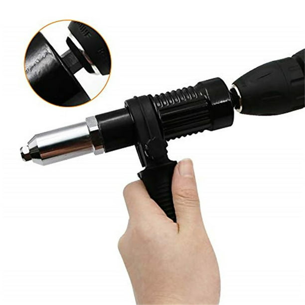 Comprar Adaptador de pistola remachadora eléctrica, herramienta remachadora  de taladro, tuerca de inserción de Taladro Inalámbrico para persiana de 2,4  a 4,8mm