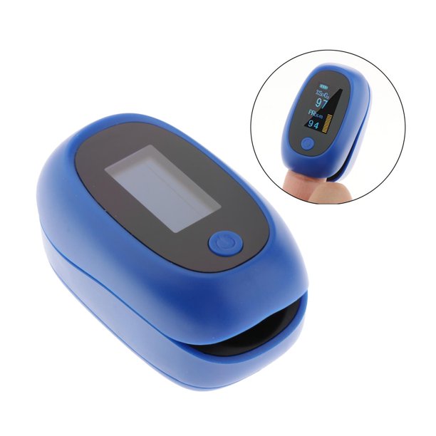 Medidor de Saturación de Oxígeno de Dedo y Monitor de Oxígeno de Sangre en  Azul de Victool