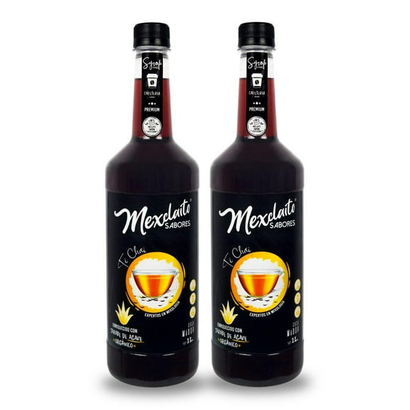 Mexclaito® Premium Jarabe/Syrop sabor Te Chai 1 Litro 2 PACK Mexclaito® Premium