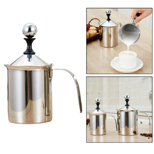  Hervidor de té grande y molinillo portátil y espumador de leche  : Hogar y Cocina