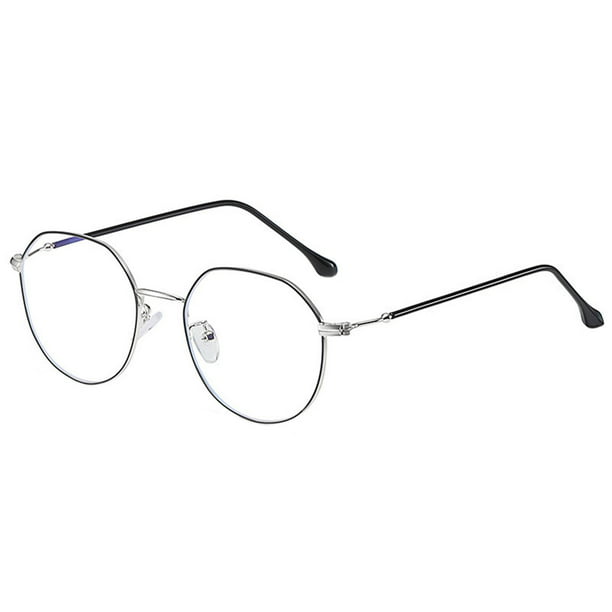 Gafas clásicas de bloqueo de luz azul para hombres y mujeres, gafas de  vidrio liso antiluz