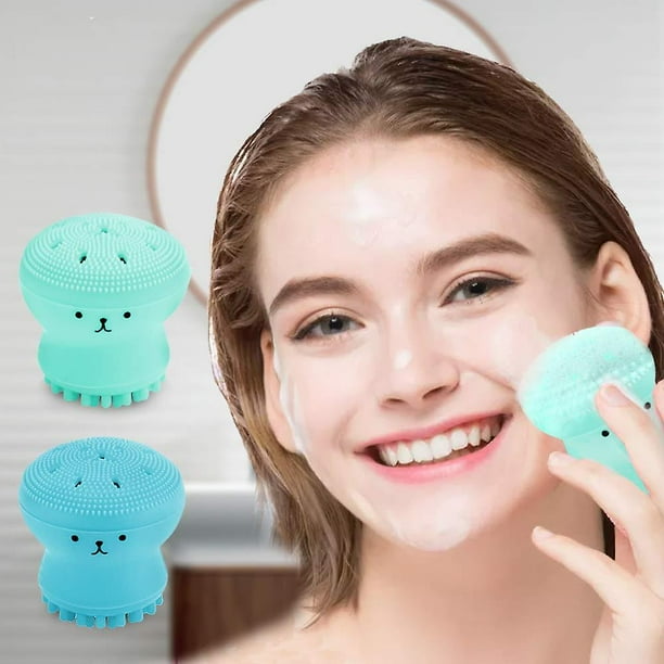 Cepillo limpiador facial de silicona cuidado de piel personal mujer