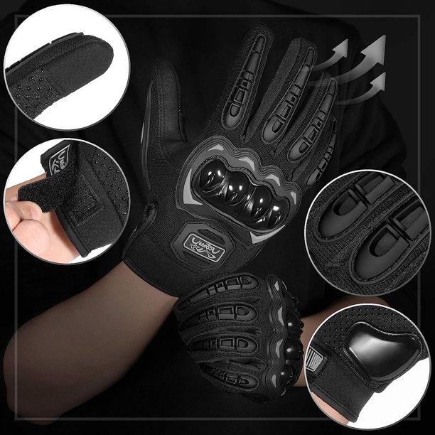  AOOF Guantes antideslizantes para hombre y mujer, a prueba de  sudor, guantes de medio dedo, guantes deportivos, absorción de golpes,  antideslizantes, transpirables, guantes de motocicleta y bicicleta de  montaña, L, tipo