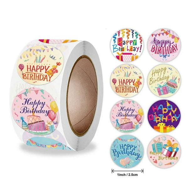 Pegatinas de feliz cumpleaños para niños, etiquetas de sellado para  paquetes de regalo de fiesta, juguetes