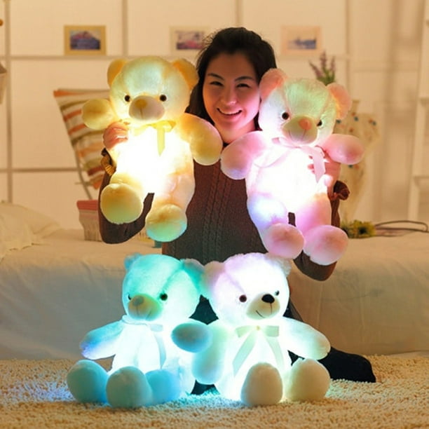peluche de unicornio juguetes para niña regalos con luces led 1,3,6,9,años
