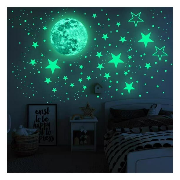 Comprar Pegatinas de pared de puntos luminosos fluorescentes para el hogar,  pared de habitación de niños, pegatinas decorativas autoadhesivas que  brillan en la oscuridad