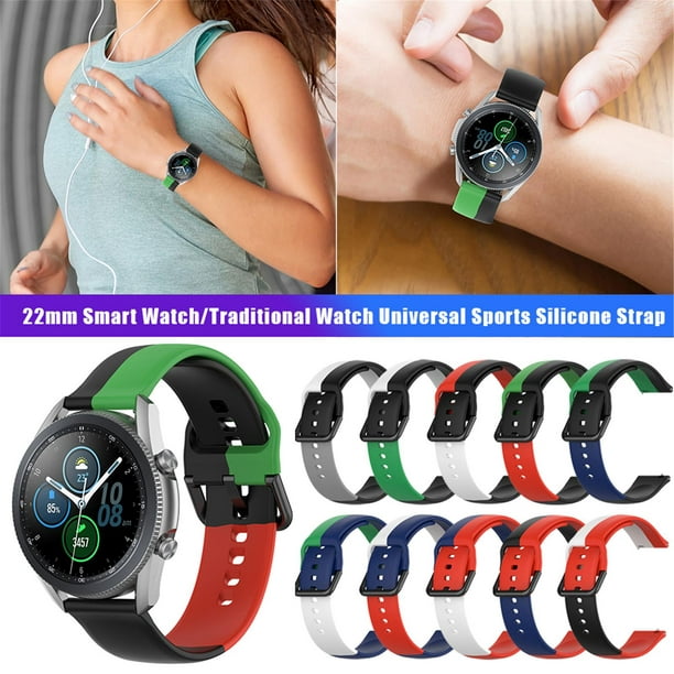 Correa deportiva universal de silicona para relojes de 22mm