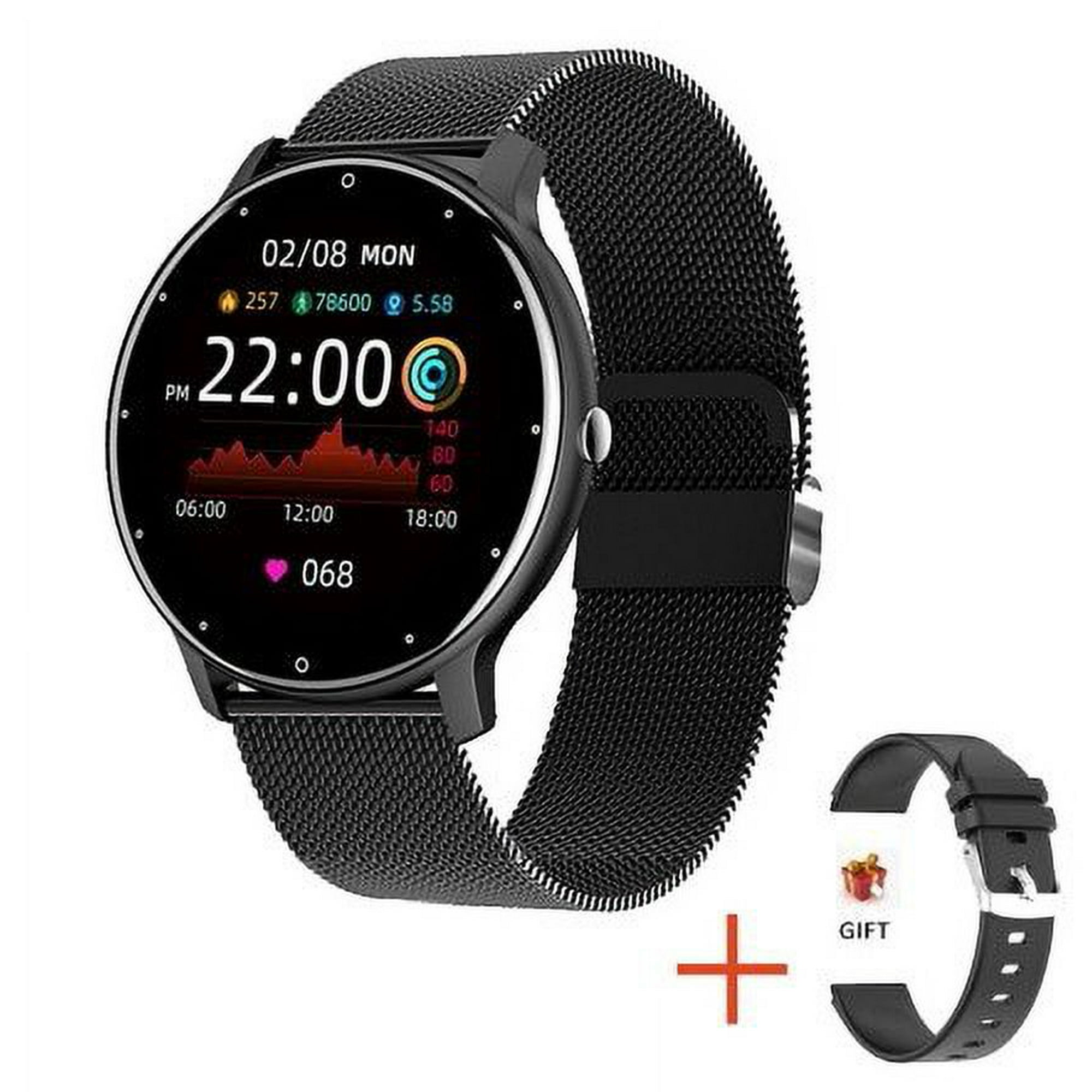 Reloj Inteligente con llamadas y Whatsapp Mujer Hombre, 1,7 Smartwatch  Pulsera Actividad, 28 Deportivo Modos/Impermeable IP67/Frecuencia cardíaca