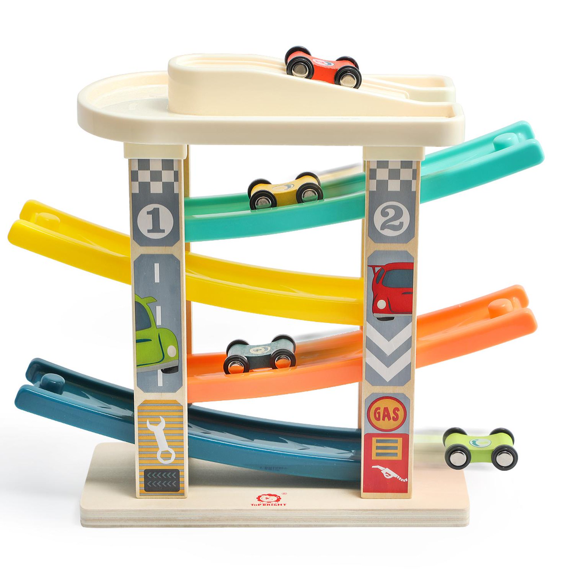 Juego de Pista de Juguete The Baby Shop T371455 1:43 2 Carros 286cm  Anaranjado 