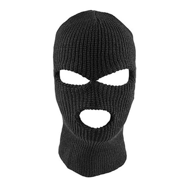 BALACLAVA DE PINTBALL LIGERO DE 3 AGUJEROS BLANCO, Blanco