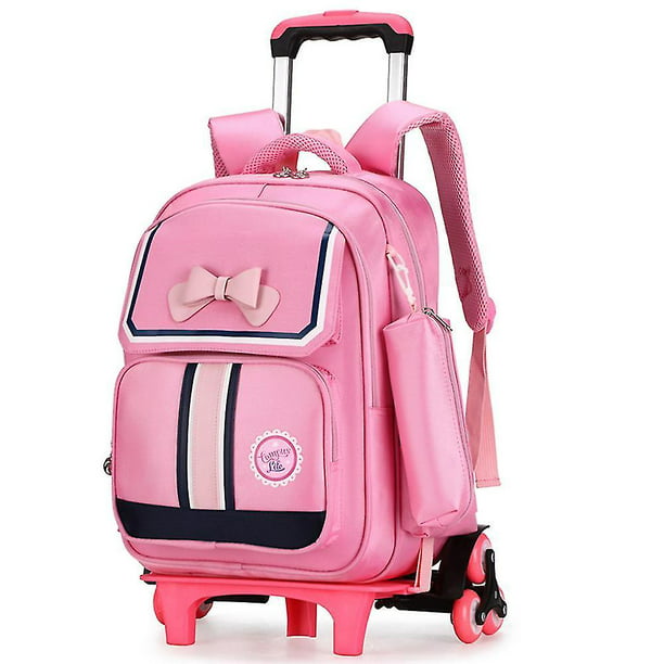 Mochila escolar con ruedas para escuela primaria, mochila para niña de 6 a 12 oso de fresa Electrónica | Walmart en