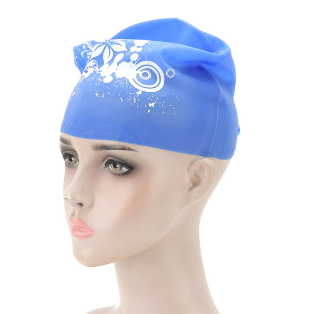 Gorros de natación para niñas (de 6 a 12 años), gorro de natación de  silicona impermeable duradero para cabello largo con gafas de natación,  tapón