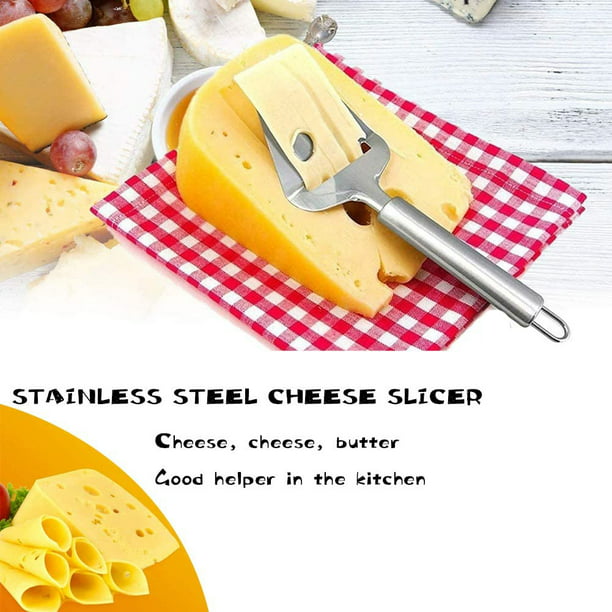 Cortador de queso de acero inoxidable, herramientas para cortar queso,  rebanador de queso, raspador de queso