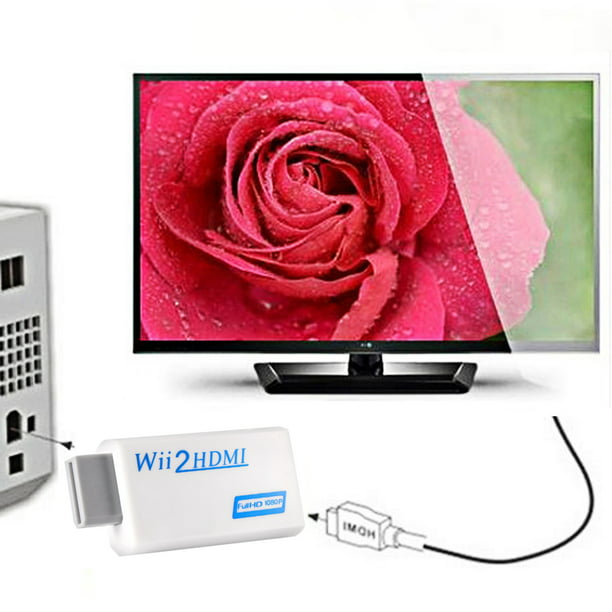 Wii HDMI Adaptador convertidor Adaptador Wii a hdmi para Smart TV  1080P/720P Full HD con