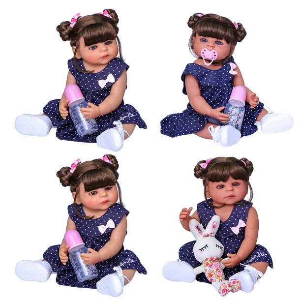 Ztdoll Muñecas Bebé Reborn Para Niñas Con Ojos Azules Ab.