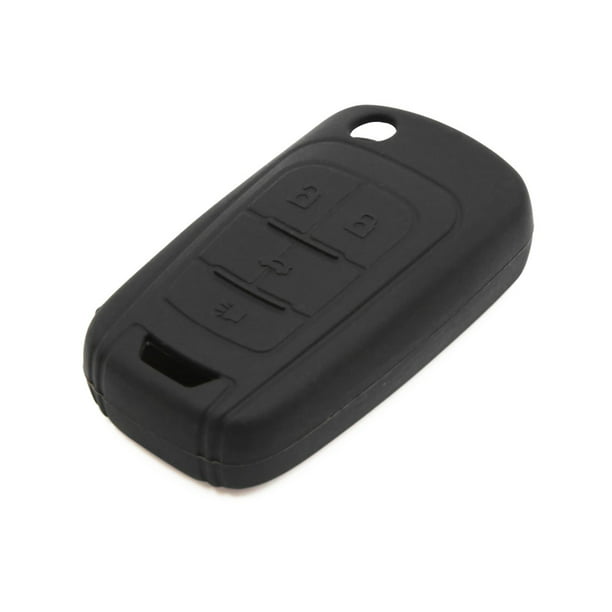 Silicona Negra Funda de Protección para 4-Botón Llavero Mando Remoto para  Coche Unique Bargains Caja de llave remota