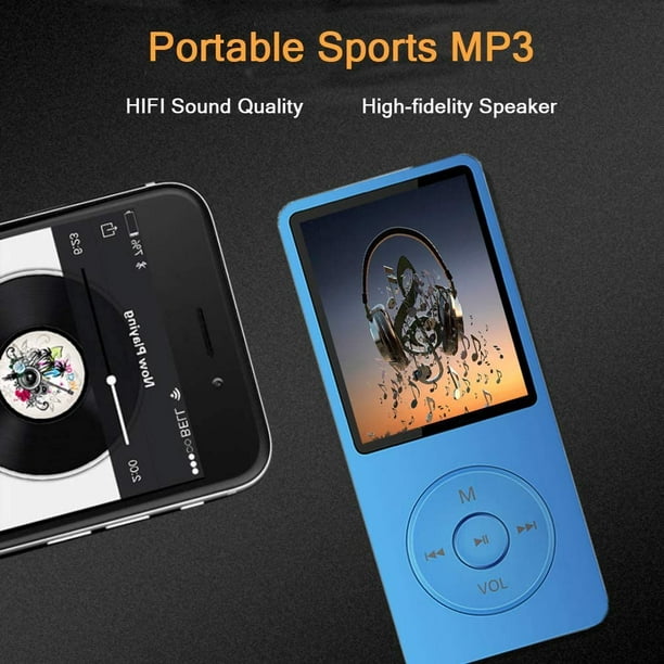  Reproductor MP3 con Bluetooth 5.0, reproductor de música con  pantalla táctil, reproductor MP3 portátil con altavoces, calidad de sonido  de alta fidelidad y sin pérdidas, reproductor de MP3 con radio FM