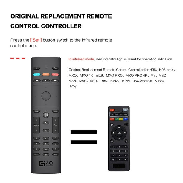 Control G40S Wireless Air Mouse Voice Remote para PC Proyector Android TV Box Nuevos Originales | Walmart en línea