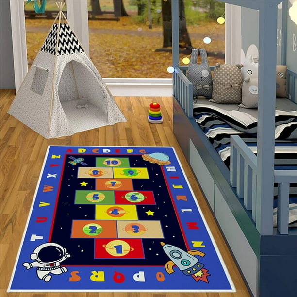 Alfombra de juego infantil para bebé, tapete de juego para niños, alfombra  educativa ABC para habitación de niños, alfombra antideslizante para sala