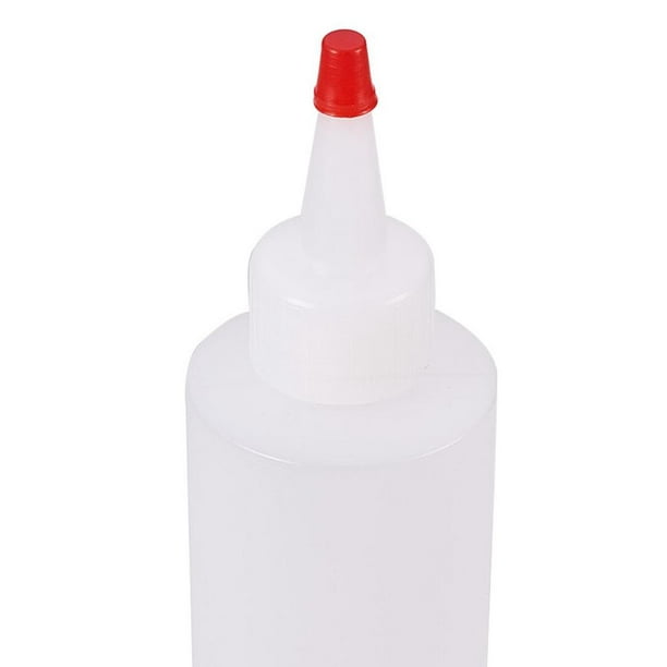1Set 8 Pack 6 Oz Botellas De Plástico Exprimibles Con Tapas De Punta Roja  Botella De Plástico Duradera Para Manualidades Arte Pegamento Multiusos