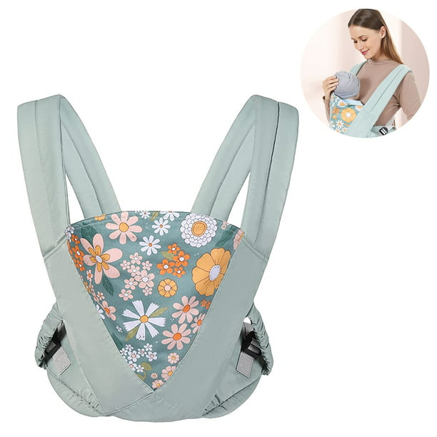  Springbuds - Portabebés, mochila ergonómica 4 en 1, portabebés  delantero y trasero para recién nacidos a niños pequeños con soporte para  la cabeza (negro) : Bebés