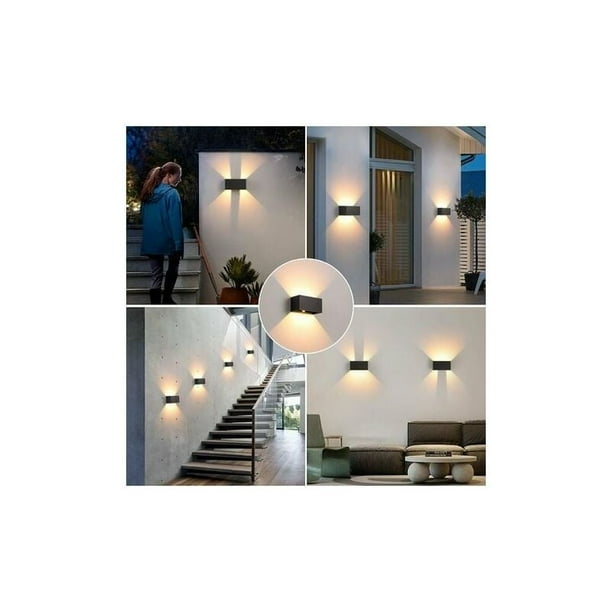 LED Applique Murale intérieur/Extérieur,24W 3000K blanc chaud