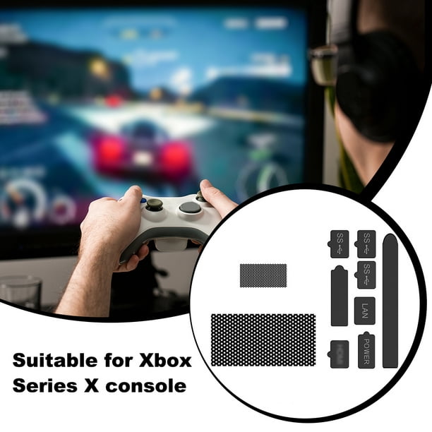  Soporte de control de cubierta para Xbox Series X - Accesorios  de juego 2 en 1 con cubierta de filtro de polvo para Xbox Series X Console  y soporte para 2