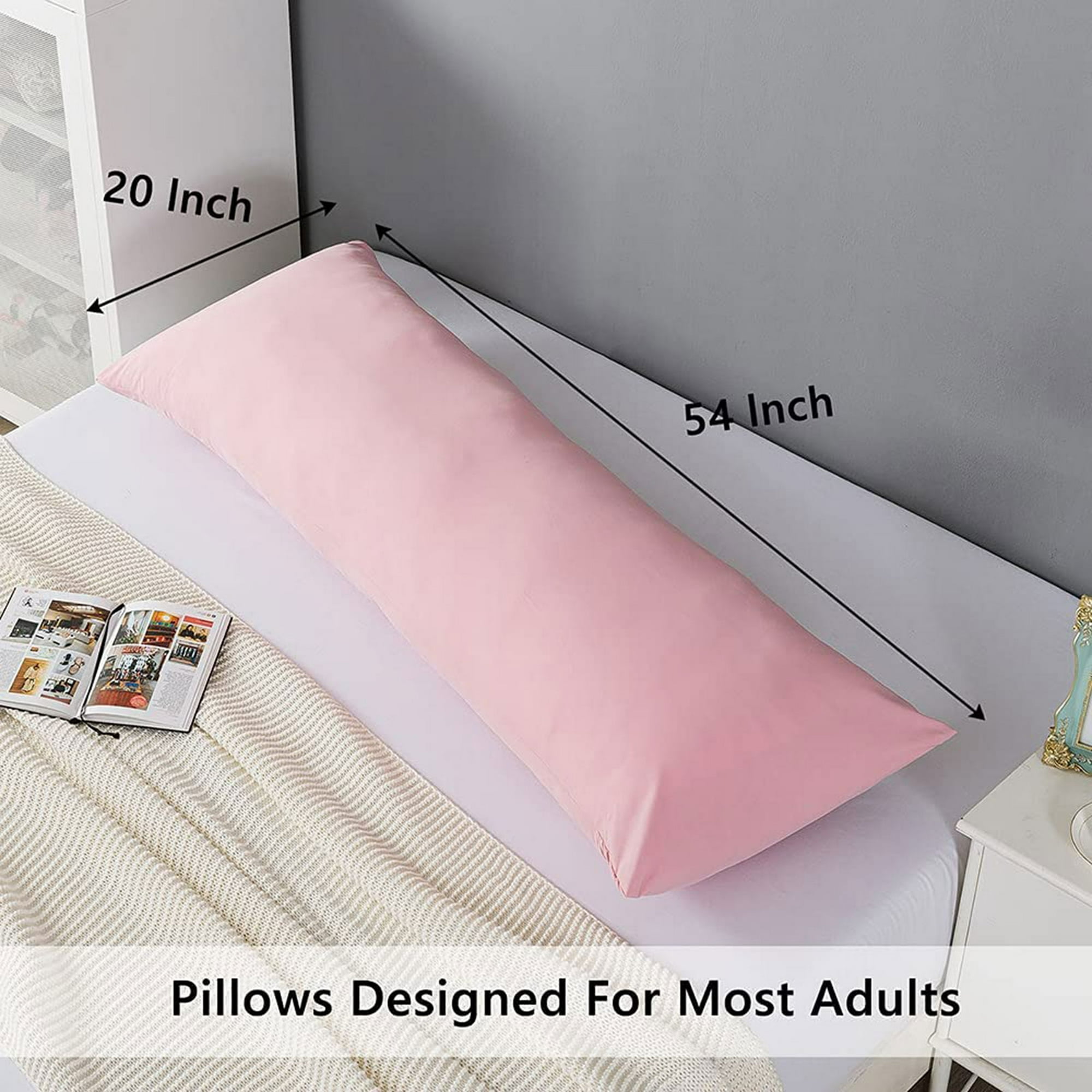 Funda de almohada larga color rosa de 20in X 50in marca Room Essentials –  Segunda que Barato