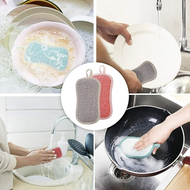 Juego de esponja para fregar esponja de limpieza de cocina! (Un