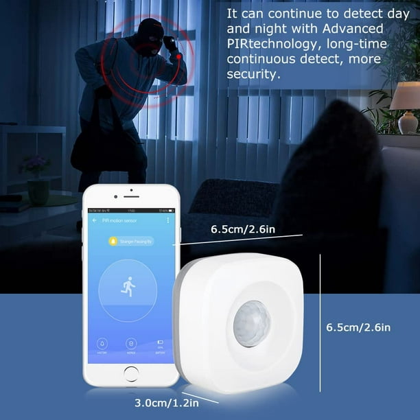 Sensor Movimiento Pir Inteligente Wifi Compatible Alexa & Google Home