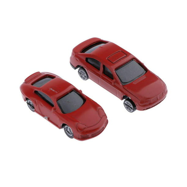 30 Unidades Mini Modelo Carro de Plástico Maqueta de Coleccionista de Coche  - 1: 200 Sunnimix Diseño de la calle del paisaje de estacionamiento