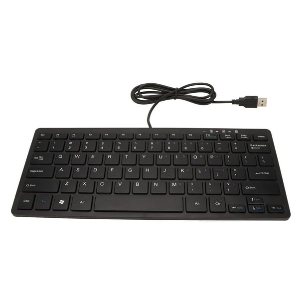 Teclado español de 78 teclas con cable Mini teclado español portátil para  computadora de escritorio ultrafino