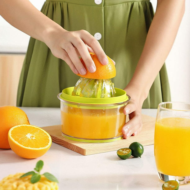 W & LX zumo de naranja Exprimidor, Exprimidor Manual Mini  Exprimidor taza jugo de fruta máquina, A : Hogar y Cocina