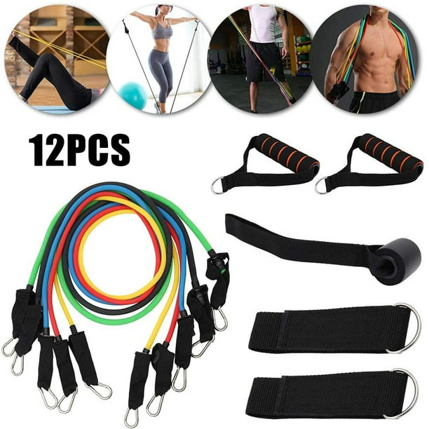 ZLXDP Fitness Bandas elásticas de resistencia para dominadas juego de  entrenamiento ejercicio yoga goma para tirar cuerda para puerta gimnasio –  Yaxa Guatemala