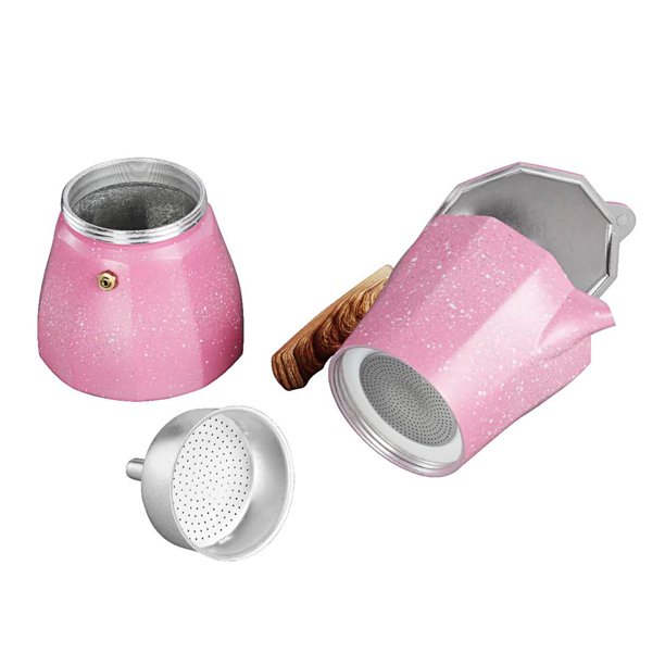 Cafetera Moka Cafetera de Aluminio Accesorio Duradero Rosa para