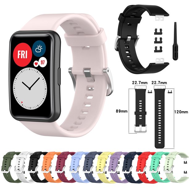 Para Huawei Watch Fit 2 correa de cuero de la correa de la pulsera de  liberación rápida Reemplazo de la correa del reloj deportivo - Negro