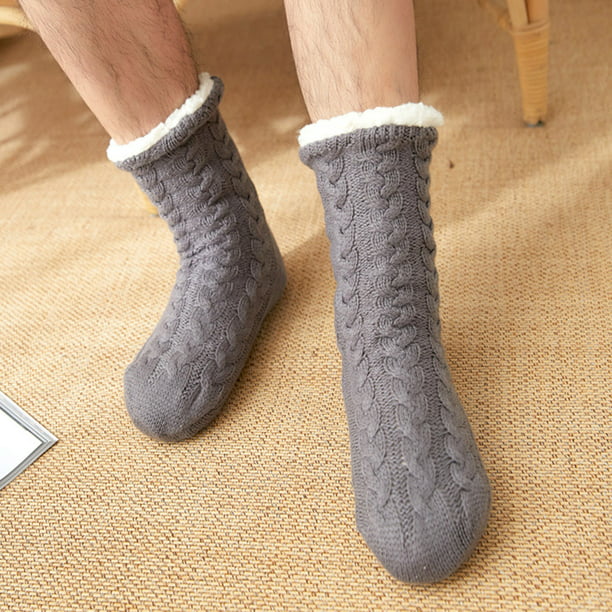 Calcetines de invierno para hombre, calcetines de felpa gruesos cálidos,  suaves, antideslizante Abanopi Calcetines de los hombres