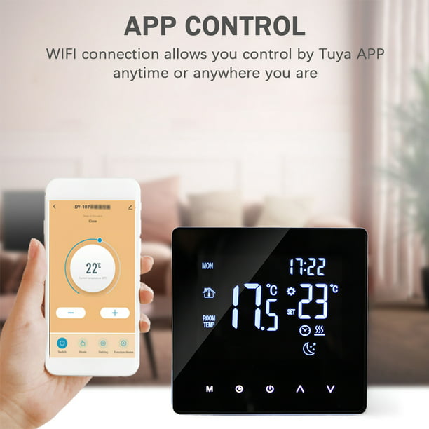 AVATTO termostato inteligente WiFi para calefacción de suelo eléctrica,  controlador remoto de temperatura para caldera de ag