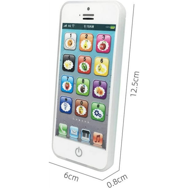 Teléfono celular para niños niñas de 2 3 5 8 años Educativo aprendizaje  juguete