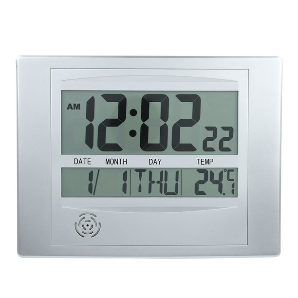 Comprar Reloj para coche T08 4 en 1, termómetro Dual, calendario,  despertador, Monitor de temperatura interior y exterior, multifuncional,  Diy