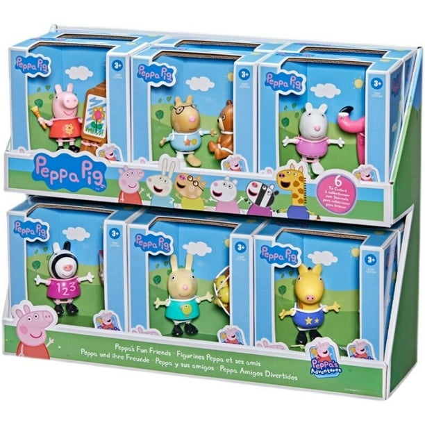 Pegatinas de uñas de Peppa Pig, juguetes Kawaii, muñecas de