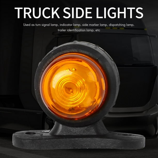 2 luces Led de marcador lateral de esquina de coche de 12-24v para camión,  camión, remolque, furgoneta, autobús, marcador lateral, contorno Led  YONGSHENG