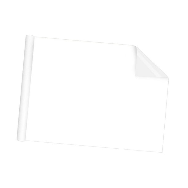  T&W SAME FILM Paquete de 6 pizarras blancas de pared,  calcomanías de borrado en seco, papel de pizarra blanca, pizarra blanca  adhesiva para escritorio de pared, puerta, vidrio, refrigerador (blanco A4)  