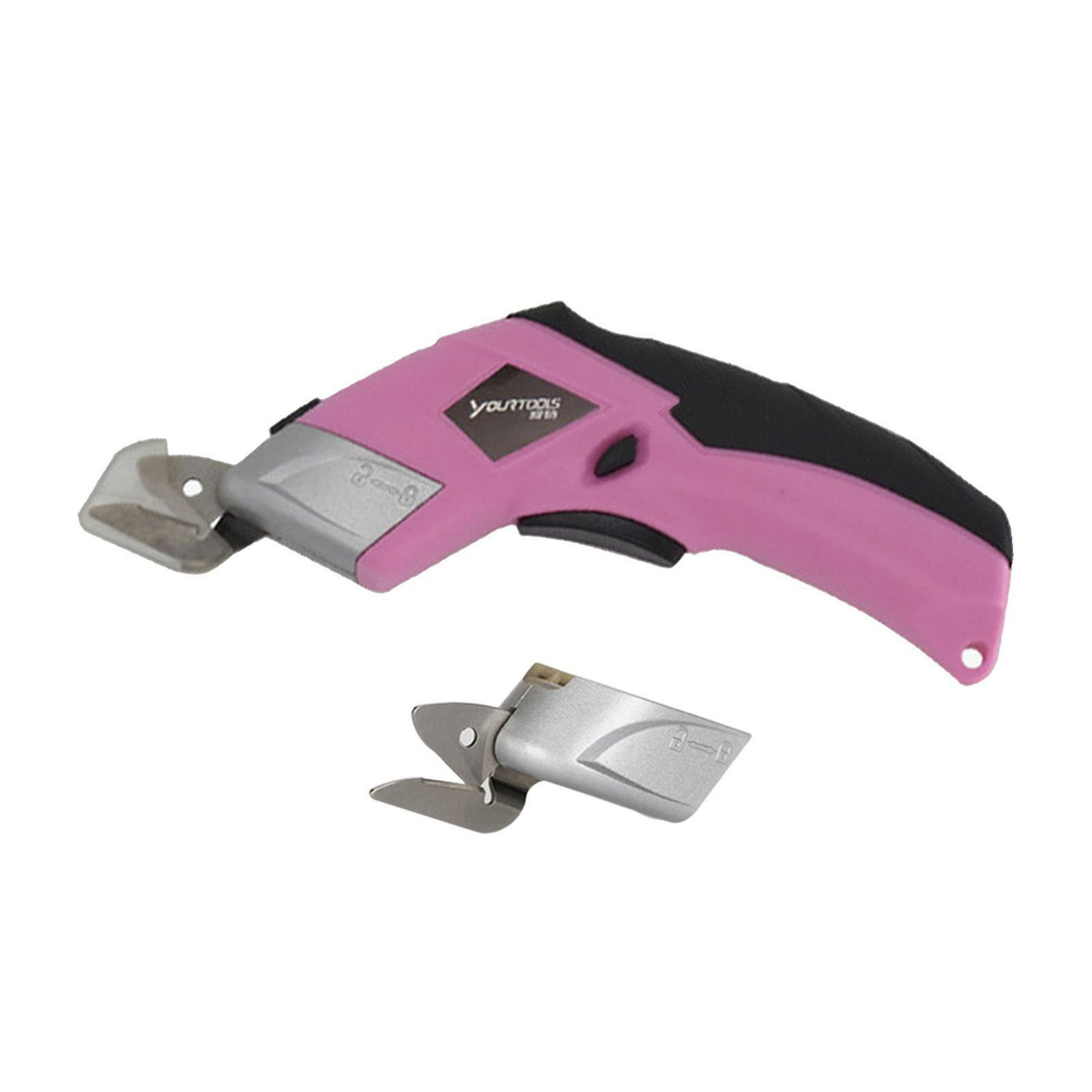 Tijeras eléctricas, de cartón profesional de alta resistencia recargable  por USB, herramienta de corte para manualidades de tela, de Caja de  plástico 2 cuchillas perfecl tijeras electricas