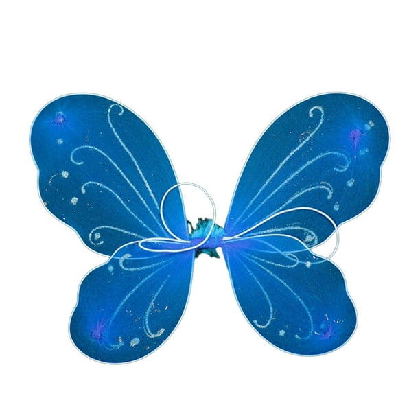BLUE PANDA Alas de mariposa de hada, disfraz para niños (6 colores, 6  unidades)