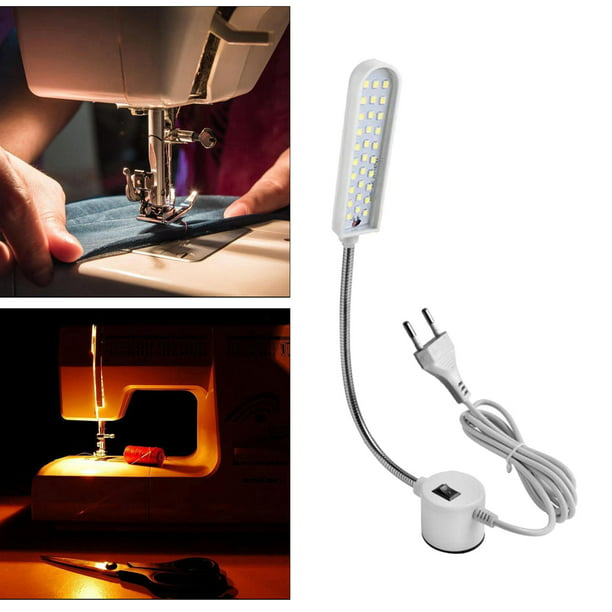 Comprar Lámpara de iluminación para máquina de coser Industrial, accesorios  para máquinas de ropa, luz de trabajo, lámpara de trabajo de cuello de  cisne Flexible de 360°