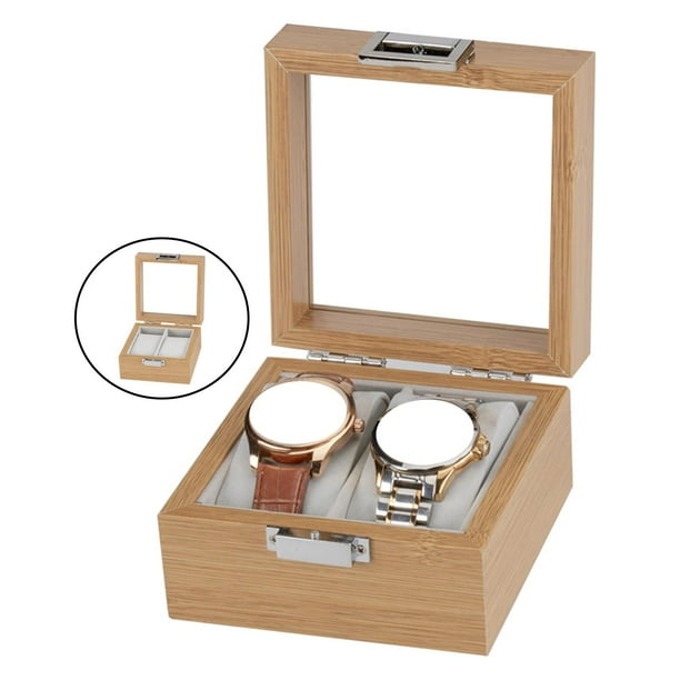 La Caja de Reloj Se Adapta a Todos Los Relojes de Organizador a Prueba de  Polvo con Tapa para Hombre Sunnimix caja de reloj