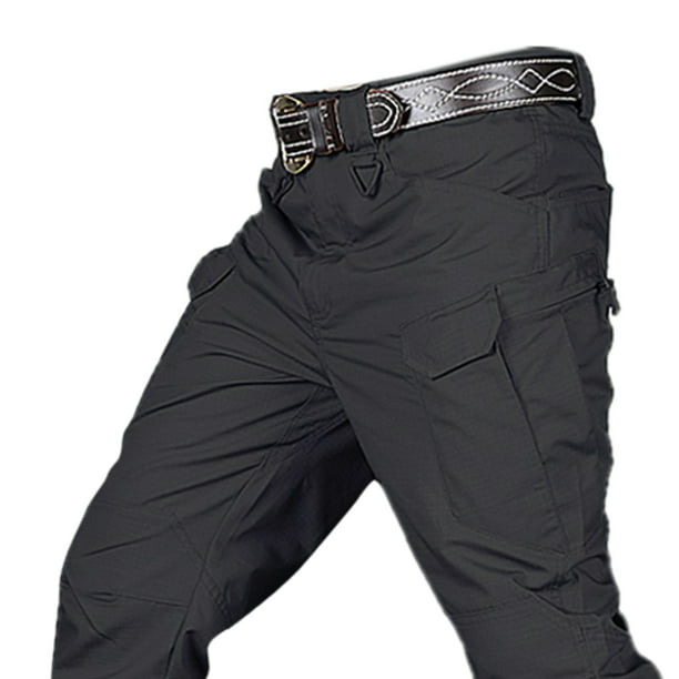 Hombres Streetwear Casual Hip Hop Pantalones Amy Senderismo Pantalones -  Black_S Soledad Pantalones de camuflaje