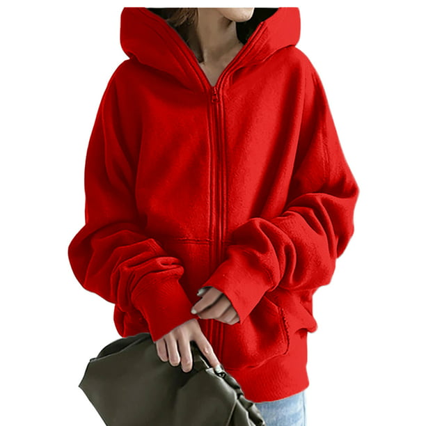 Puntoco Sudadera con capucha de color sólido para mujer Sudaderas de manga larga cremallera Abri Puntoco Puntoco-4698 | Walmart en línea