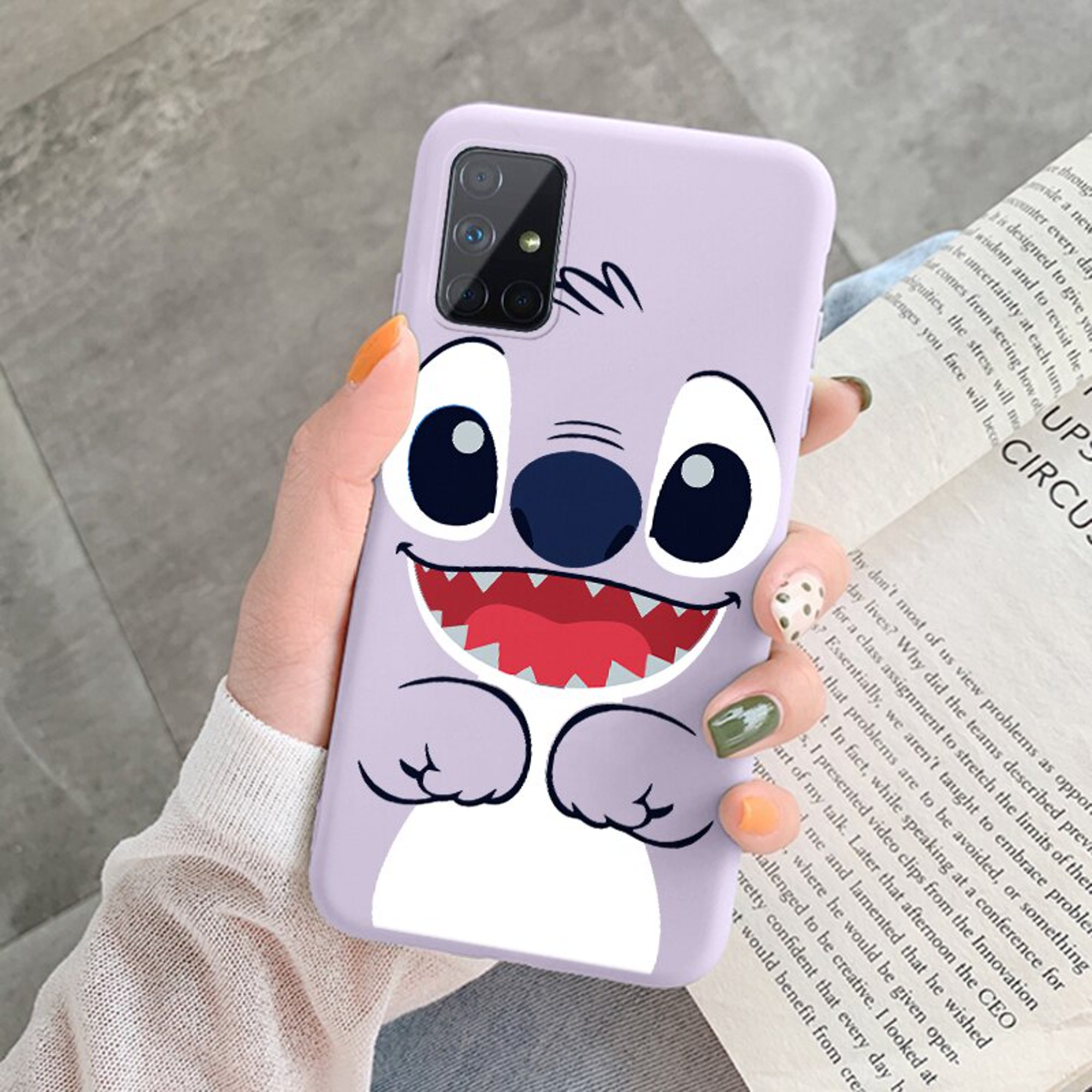 Funda de silicona suave A prueba de golpes para OPPO A53, Stitch